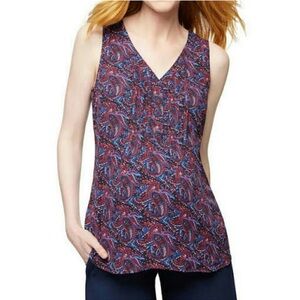 Daniel Rainn Maternity Blouse Sleeveless Size M